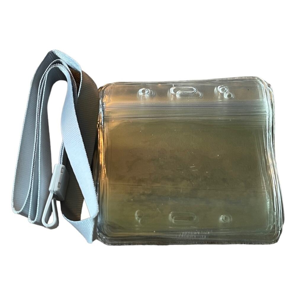 ID Name Tag 20 Resealable Clear Card Protectors Sealable NEW